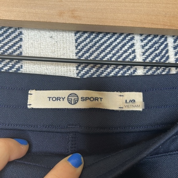 Tory Burch Sport Ruffle Tear Away Wide Leg Track Pants - Picture 4 of 8